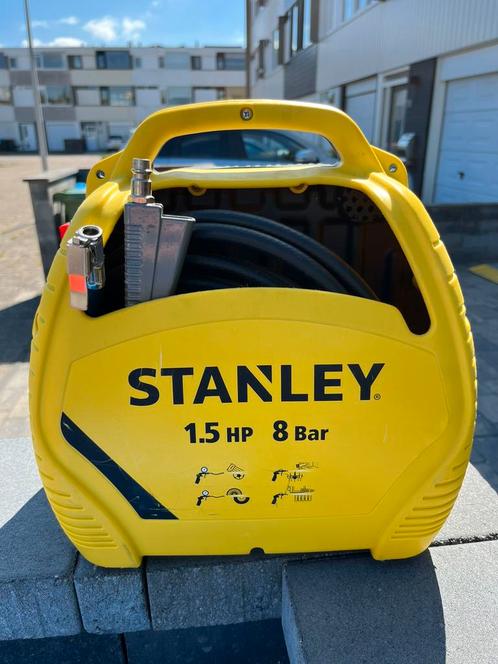Stanley Compressor, Doe-het-zelf en Verbouw, Compressors, Zo goed als nieuw, 6 tot 10 bar, Minder dan 25 liter, Minder dan 200 liter/min