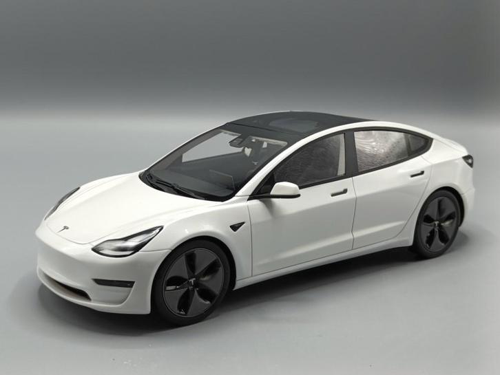 LS Collectibles 1:18 Tesla Model 3 2021 Pearl White - NEW, Hobby en Vrije tijd, Modelauto's | 1:18, Nieuw, Auto, Overige merken