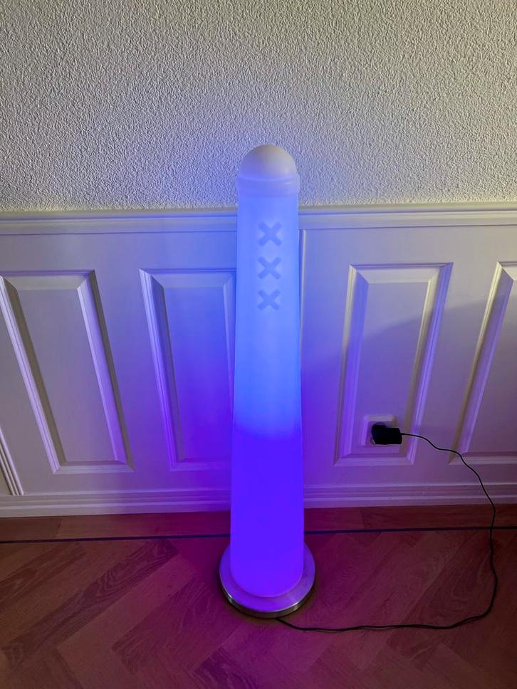 Lamp in de vorm van een Amsterdammertje, Huis en Inrichting, Lampen | Vloerlampen, Zo goed als nieuw, 100 tot 150 cm, Kunststof