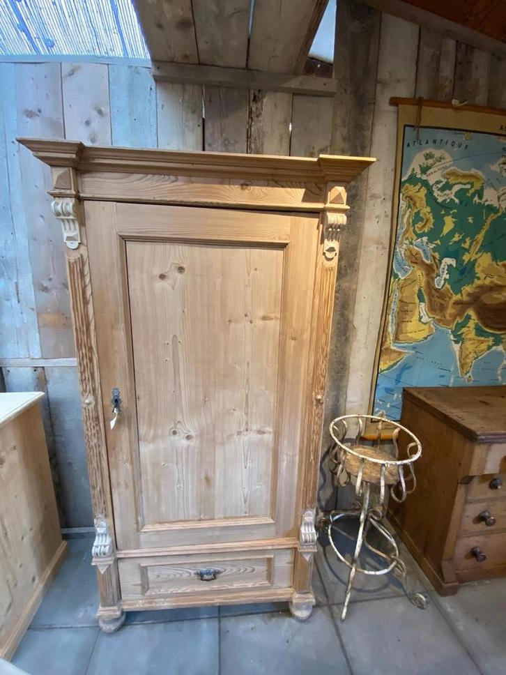Landelijk Franse eendeurskast kledingkast kast, Antiek en Kunst, Antiek | Meubels | Kasten, Ophalen