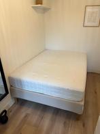 IKEA bedframe Espevar en matras Hyllestad middelhard 140x200, Ophalen, Gebruikt, Beige, Tweepersoons