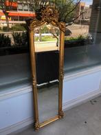 Prachtige lange gouden barok spiegel (facet geslepen), Ophalen, Zo goed als nieuw, Overige vormen, 150 tot 200 cm