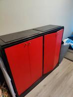 Houten kast ~130 bij 115 cm, Huis en Inrichting, Kasten | Roldeurkasten en Archiefkasten, Ophalen, Gebruikt, 50 tot 100 cm, Minder dan 100 cm