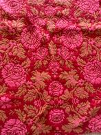 Vintage bedsprei plaid deken, Ophalen of Verzenden, Zo goed als nieuw, Tweepersoons, Deken of Dekbed