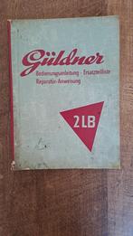 GÜLDNER 2 LB tractor Bedieningshandleiding onderdelenlijst, Ophalen of Verzenden, Zo goed als nieuw