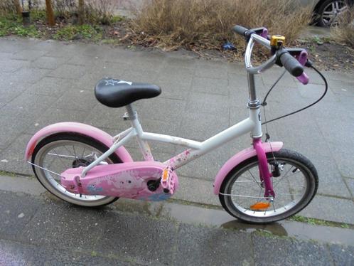Loekie Superstar meisjesfiets 16 Inch, Fietsen en Brommers, Fietsen | Meisjes, Gebruikt, 16 inch, Handrem, Verzenden