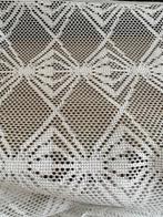 Vintage vitrage - gehaakt patroon - 220x110cm, 100 tot 150 cm, 200 cm of meer, Wit, Vintage