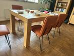 Eettafel met stoelen (Goossens), Huis en Inrichting, Ophalen, Eikenhout, 50 tot 100 cm, Zo goed als nieuw