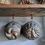 1x Brocante oude koperen puddingvorm bakvorm *Etage3*, Gebruikt, ., Ophalen of Verzenden, .