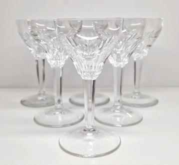 Glasfabriek Leerdam kristal 6 Rubato bitterglazen, 1952 beschikbaar voor biedingen