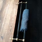 Zeer mooi handdoeken hanger.Koper met glazen staafjes, Ophalen of Verzenden