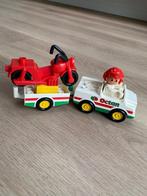 Lego Duplo octan motorbike transporter, Kinderen en Baby's, Speelgoed | Duplo en Lego, Ophalen of Verzenden, Gebruikt, Complete set