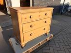 Oud grenen ladekast 3 lades, Huis en Inrichting, Ophalen, Gebruikt, 50 tot 100 cm, 3 of 4 laden