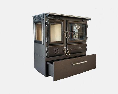 Stalen Houtkachel met oven en lade | ÇALIŞKAN Model 214 3D 7, Huis en Inrichting, Kachels, Nieuw, Vrijstaand, Houtkachel, Hout