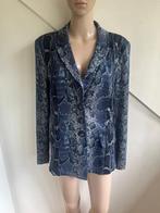Airfield blazer jasje maat 46 blauw slangenprint, Blauw, Maat 46/48 (XL) of groter, Ophalen of Verzenden, Zo goed als nieuw