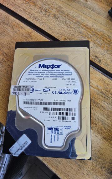 Maxtor DiamondMax Plus 8 IDE harde schijf - 40GB beschikbaar voor biedingen