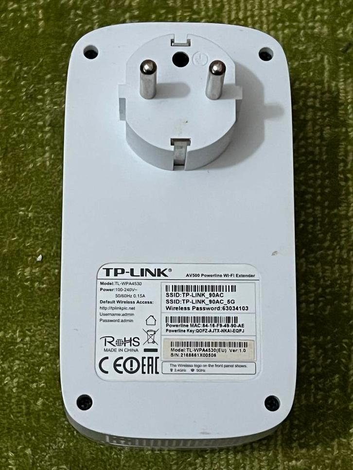 TP-Link AV500 Powerline WiFi Extender, Computers en Software, WiFi-versterkers, Gebruikt, Ophalen of Verzenden