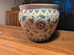 Geglazuurde aardewerk pot, Tuin en Terras, Bloempotten, Gebruikt, Rond, Binnen, Minder dan 40 cm