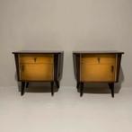 2 Vintage nachtkastjes jaren 50, Ophalen, Minder dan 45 cm, ., 2de hands