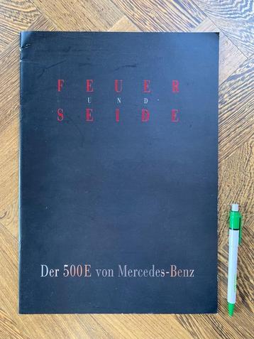 Groot formaat brochure folder Mercedes-Benz 500E W124 1991 beschikbaar voor biedingen