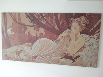Art Nouveau Print van Alfons Mucha beschikbaar voor biedingen