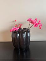 Zwart tulpenvaasje (exclusief bloemen), Huis en Inrichting, Ophalen of Verzenden, Nieuw, Zwart, Minder dan 50 cm