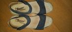 DUREA LEREN SANDALEN MAAT  6,5 G = 40., Blauw, DUREA., Gedragen, Sandalen of Muiltjes