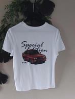 t Shirt wit+Bmw print S🙂, Kleding | Dames, Wit, Nieuw, Ophalen of Verzenden, Korte mouw