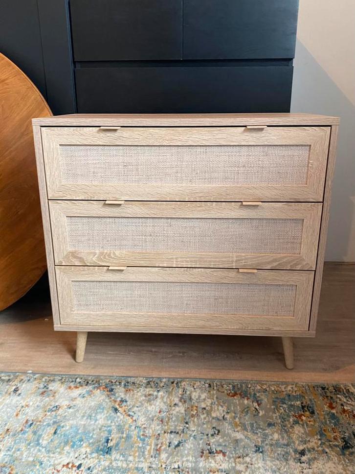 Finori Bali commode ladekast, Huis en Inrichting, Kasten | Ladekasten, Nieuw, Minder dan 100 cm, 50 tot 100 cm, 25 tot 50 cm, Eikenhout