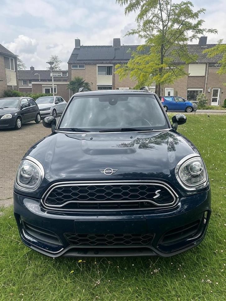 Mini 1.5 Countryman JCW Pack leder Panodak Park Sensor Blauw, Auto's, Mini, Particulier, Countryman, 4x4, ABS, Achteruitrijcamera