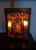 Prachtig gebrandschilderd glas in lood met verlichting, Ophalen of Verzenden