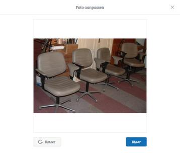 4x Indola stoel kapperstoel, 2 keer trappomp fauteuil beschikbaar voor biedingen