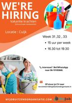 Schoonmaak medewerker Cuijk, Overige uren, Overige niveaus, Freelance of Uitzendbasis, Vakantiewerk