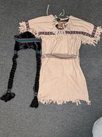 Leuk indianenjurkje maat 140 + pruik, Ophalen of Verzenden, Zo goed als nieuw, 134 t/m 140