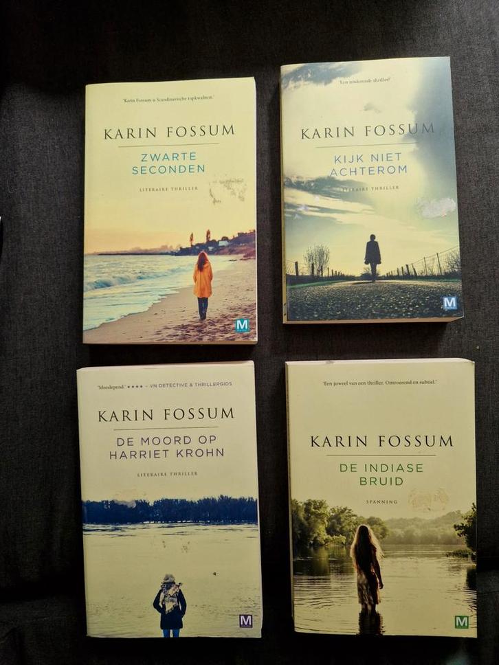 Karin Fossum - 4 Boeken, Boeken, Thrillers, Gelezen, Scandinavië, Ophalen of Verzenden