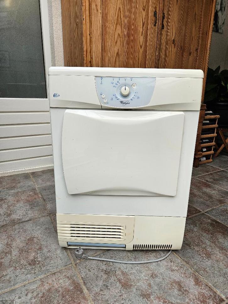 Whirpool AWZ 681 condens wasdroger, Witgoed en Apparatuur, Wasdrogers, Zo goed als nieuw, Condens, Voorlader, 6 tot 8 kg, 85 tot 90 cm