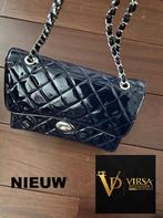 NIEUWE donkerblauwe lakleder tas van patentkalfsleer 30x21x9, Sieraden, Tassen en Uiterlijk, Tassen | Damestassen, Ophalen, Nieuw