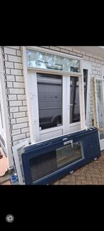 Tuindeuren 5.6 dik 3 punt en kozijn, Doe-het-zelf en Verbouw, Kozijnen en Schuifpuien, Ophalen, Deurkozijn, Zo goed als nieuw
