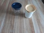 Tupperware Melk kannetjes 2 stuks, Huis en Inrichting, Keuken | Tupperware, Ophalen of Verzenden, Gebruikt, Blauw, Beker of Kan