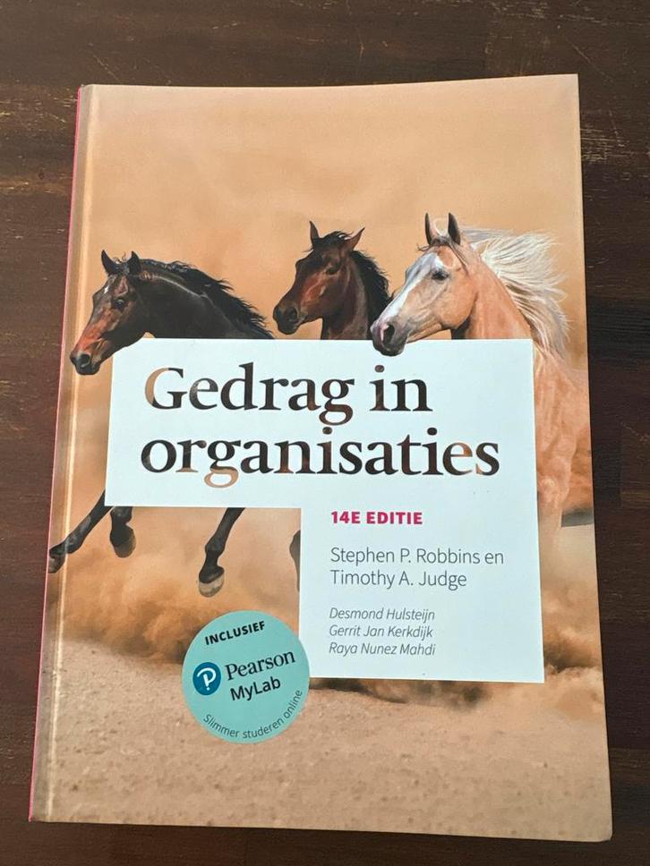 Gedrag in organisaties - Robbins & Judge, Boeken, Studieboeken en Cursussen, Nieuw, HBO, Gamma, Ophalen of Verzenden