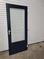 Hardhouten achterdeur, Doe-het-zelf en Verbouw, Kozijnen en Schuifpuien, Gebruikt, Deurkozijn, 150 tot 225 cm, Hout