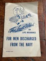 WO2 Amerikaans US Navy USMC Life Insurance voorschrift 1943, Verzamelen, Amerika, Ophalen of Verzenden, Marine, Boek of Tijdschrift