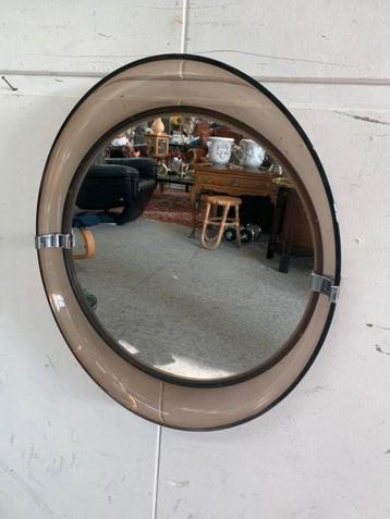 Spiegel vintage retro space age kunststof spiegel jaren 70 beschikbaar voor biedingen