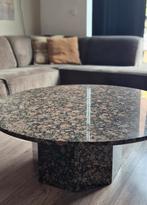 Unieke salontafel Graniet/ natuursteen, Ophalen, Gebruikt, Rond, 50 tot 100 cm