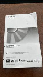 Sony RDR HX750 HX950 gebruiksaanwijzing, Audio, Tv en Foto, Dvd-spelers, Gebruikt, Met harddisk, Dvd-recorder, Ophalen of Verzenden