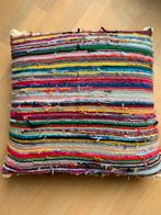 Nieuw kleurrijk handgemaakt kussen, 60x60 cm, Huis en Inrichting, Woonaccessoires | Kussens, Ophalen of Verzenden, Nieuw, Vierkant