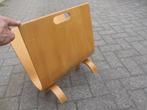 Vintage Birch Bentwood Tijdschriftenrek – Alvar Aalto-stijl, Ophalen of Verzenden, Gebruikt