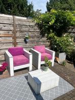 Tuinset van hout, Tuin en Terras, Tuinsets en Loungesets, Gebruikt, Bijzettafel, Tuinset, Hout