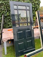 Hardhouten buitendeur gratis, Doe-het-zelf en Verbouw, Deuren en Horren, Ophalen, 200 tot 215 cm, Glas, Buitendeur