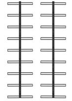 NIEUW | Wijnrek wijnrekken wandmontage 18 flessen 2 st! GRT, Verzenden, 15 tot 25 flessen, Nieuw, Metaal
